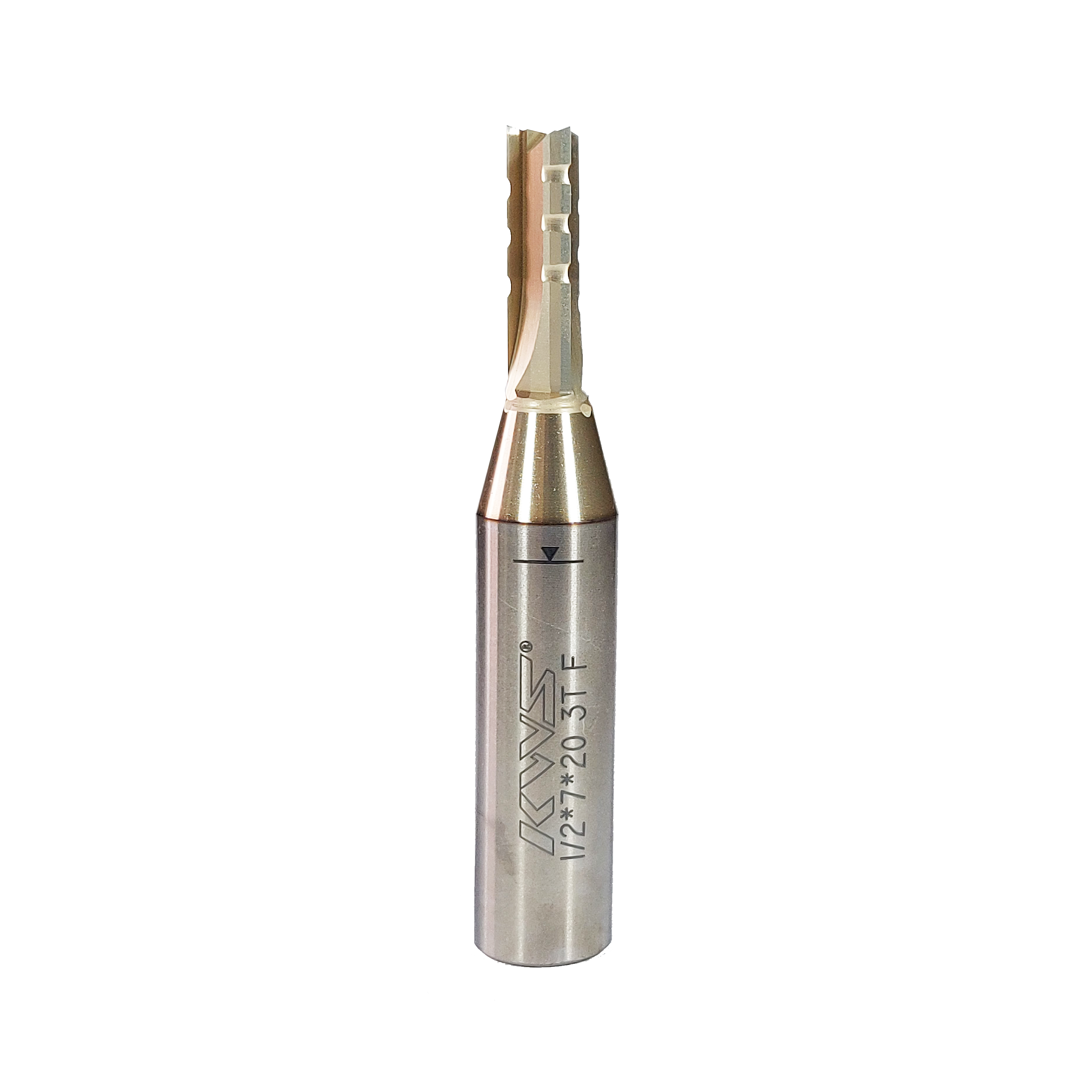 Fresa Router CNC para Corte em Madeira - 7x20x12,7mm - R - Direita - 3T F (3 cortes / 3 canais de escoamento) - Série K5F