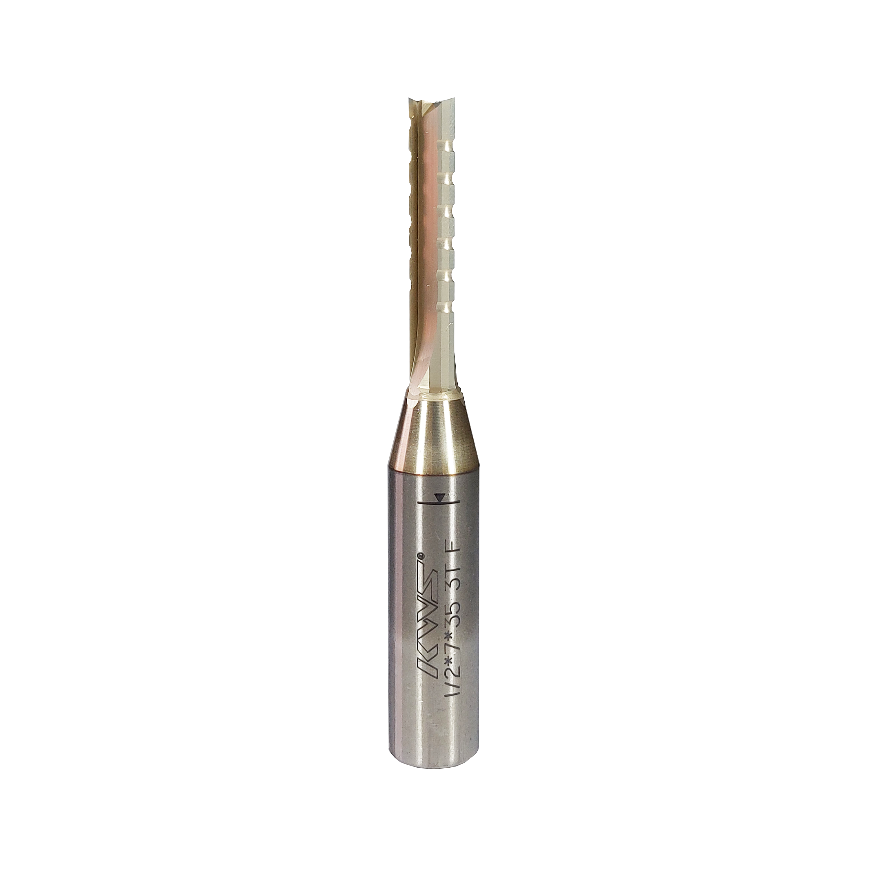 Fresa Router CNC para Corte em Madeira - 7x35x12,7mm - R - Direita - 3T F (3 cortes / 3 canais de escoamento) - Série K5F